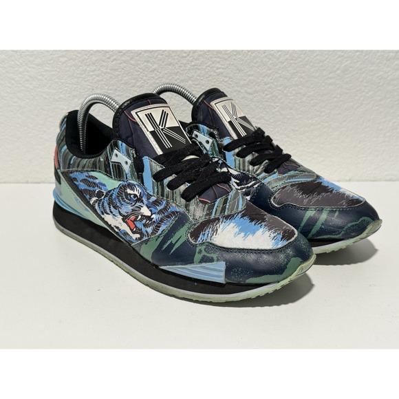 KENZO PARIS Mens Crazy Tiger Running Shoe US Size 7.5 UK Size 40 Blue Sneaker main image 4